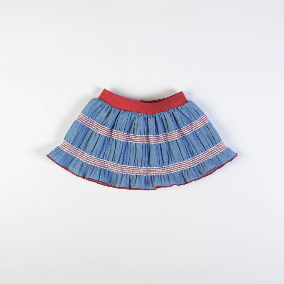 Completo Neonata Bambina in Cotone Fiore Rosso - gonna