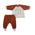 Tutina Neonato Nascita in Ciniglia 2 Pezzi - Tigrotto