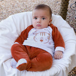 Tutina Neonato Nascita in Ciniglia 2 Pezzi - Tigrotto