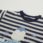 Tutina Neonato Nascita in Caldo Cotone - Polo Nord - collo