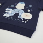 Set Tuta Completo in Cotone Felpato - Eskimo - elastico maglia