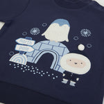 Set Tuta Completo in Cotone Felpato - Eskimo - ricamo