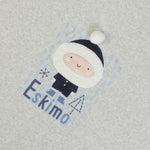 Copertina Neonato Nascita in Ciniglia Invernale - Eskimo - ricamo