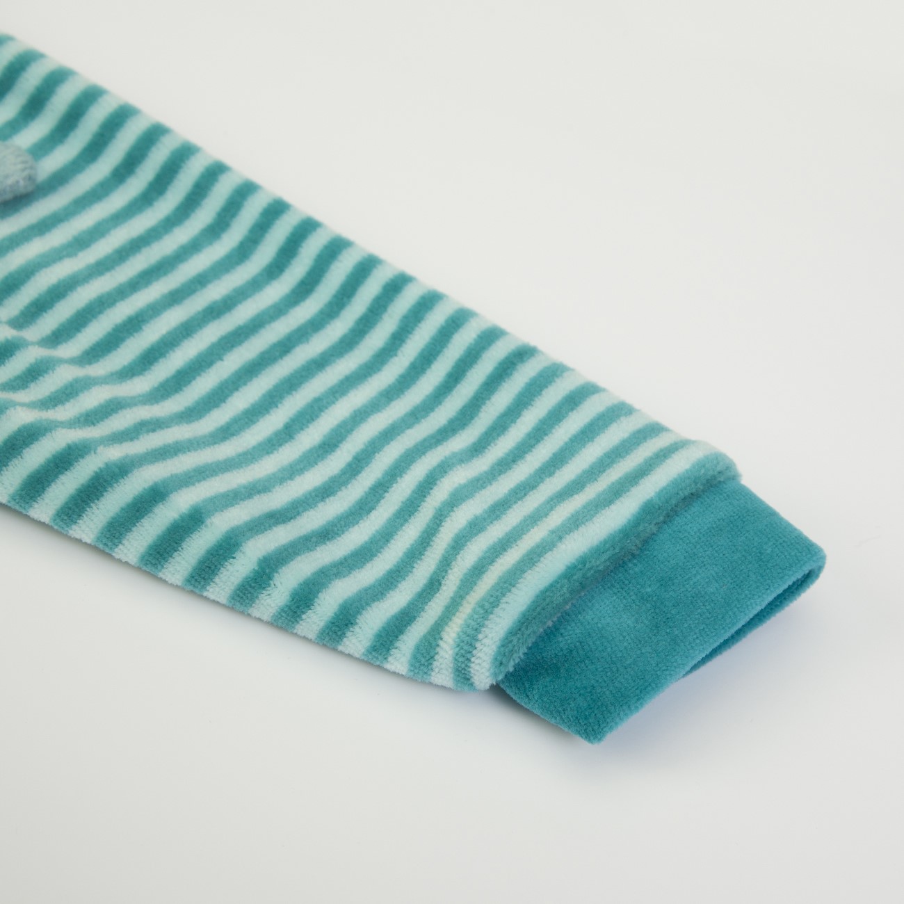 Tutina Neonato Nascita in Ciniglia 2 Pezzi - Volpe - manica