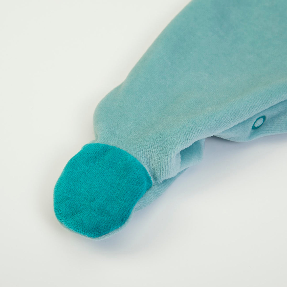 Tutina Neonato Nascita in Ciniglia Con Salopette - Volpe - piedino