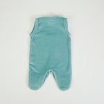 Tutina Neonato Nascita in Ciniglia Con Salopette - Volpe - retro