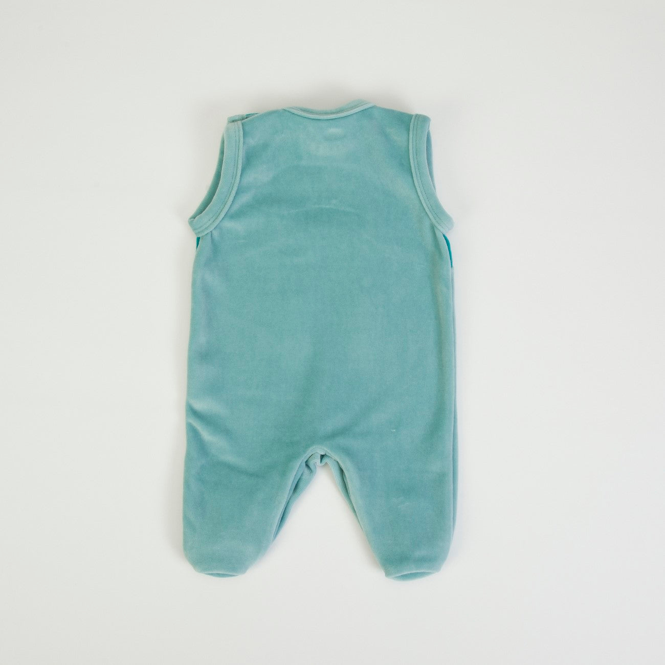 Tutina Neonato Nascita in Ciniglia Con Salopette - Volpe - retro