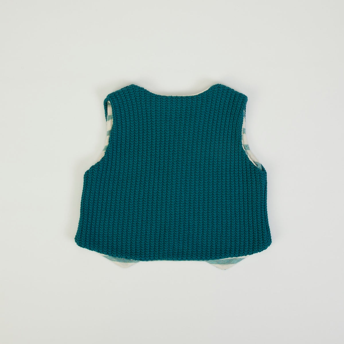 Completo Bambino Casual Invernale 3 Pezzi - Volpe - retro gilet