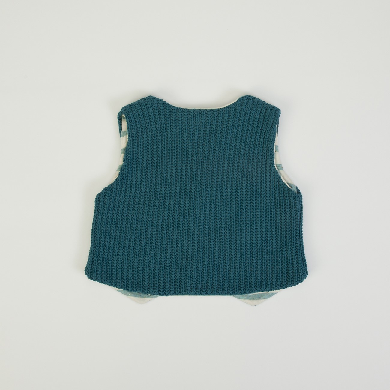Completo Bambino Casual Invernale 3 Pezzi - Volpe - retro gilet