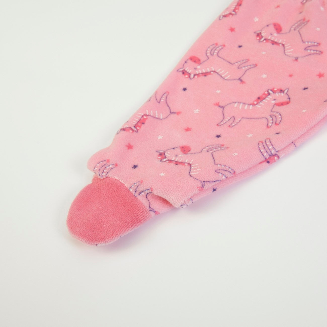 Tutina Neonata Nascita in Ciniglia 2 Pezzi - Zebra - piedino