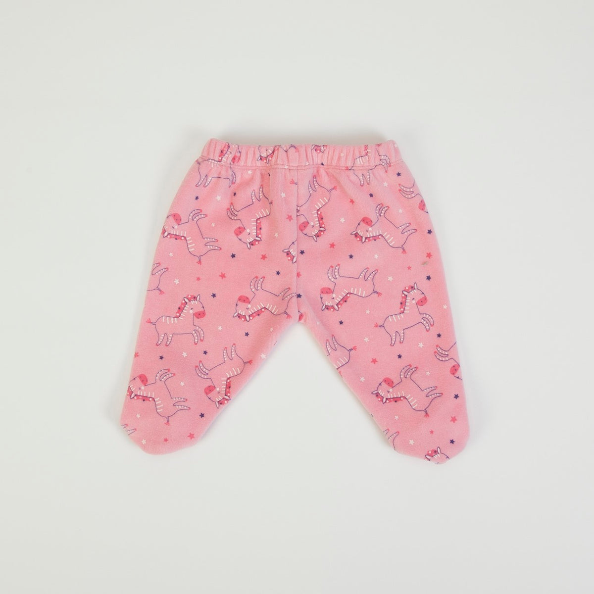 Tutina Neonata Nascita in Ciniglia 2 Pezzi - Zebra - retro pantalone