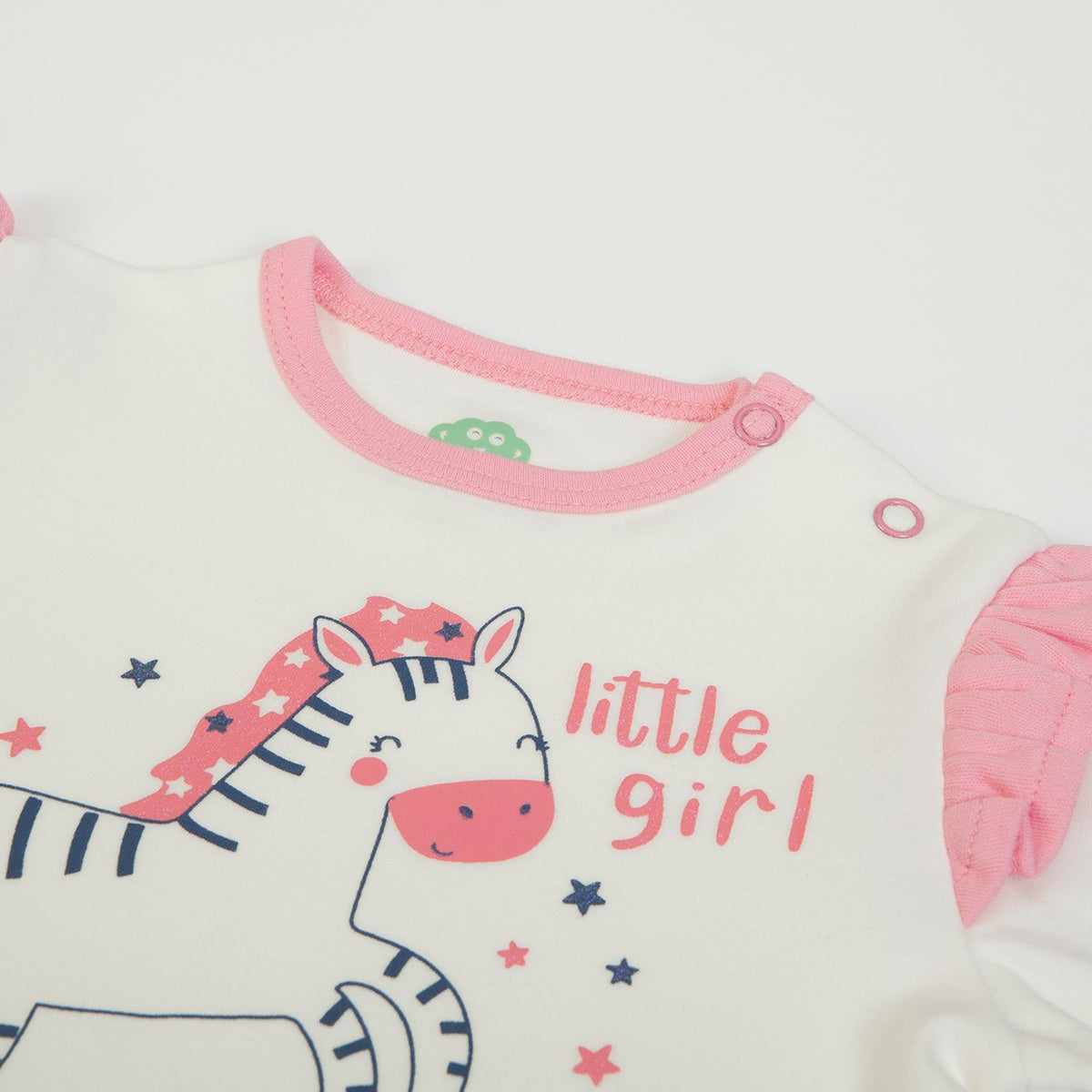 Completo Invernale Bambina Maglia e Pantaloni - Zebra - collo