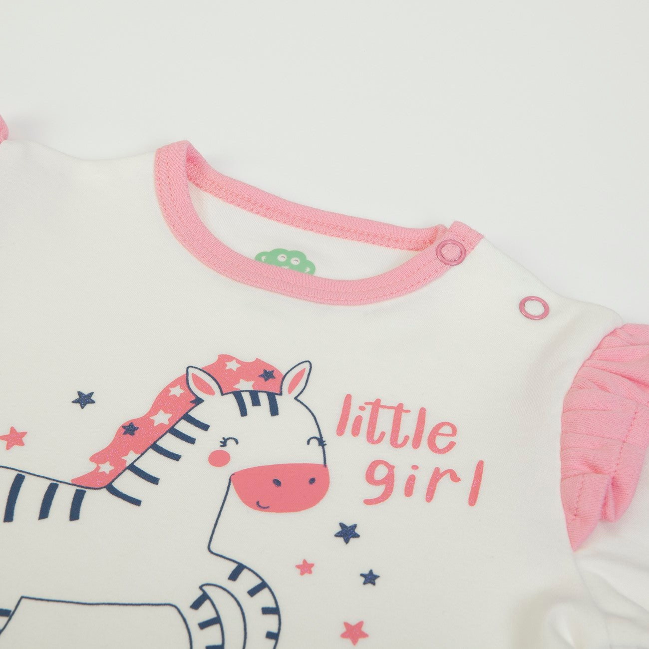 Completo Invernale Bambina Maglia e Pantaloni - Zebra - collo