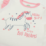 Completo Invernale Bambina Maglia e Pantaloni - Zebra - stampa