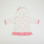 Giacca Felpa con Zip e Cappuccio - Zebra con Stelle - retro