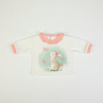 Tutina Neonato in Ciniglia 2 Pezzi - Coniglietto - maglia