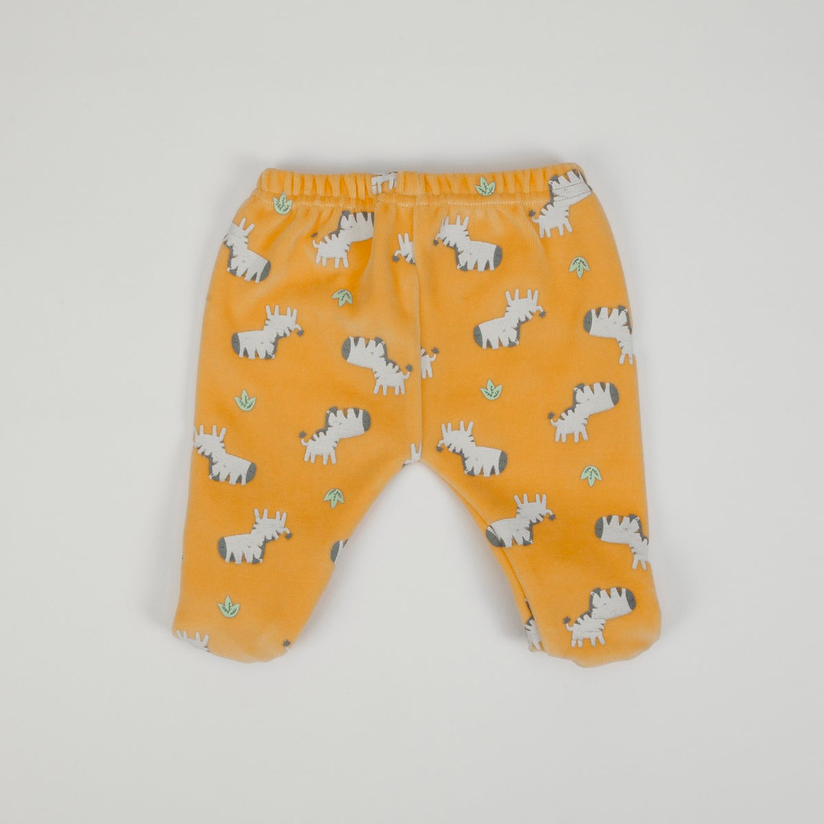 Tutina Neonato Nascita in Ciniglia 2 Pezzi - Zebra - retro pantalone