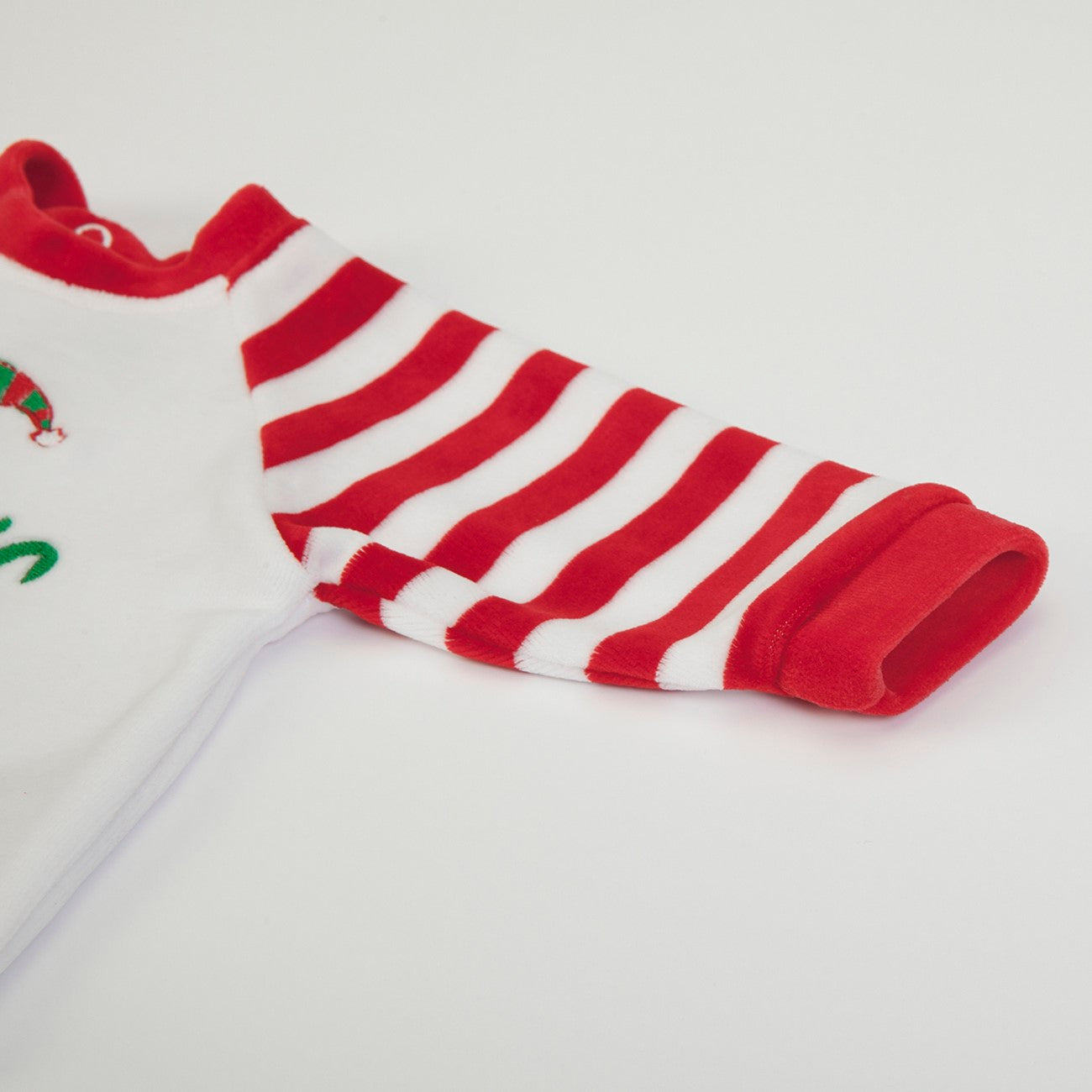 Tutina Neonato Nascita in Ciniglia Invernale 2 Pezzi - Natale - manica