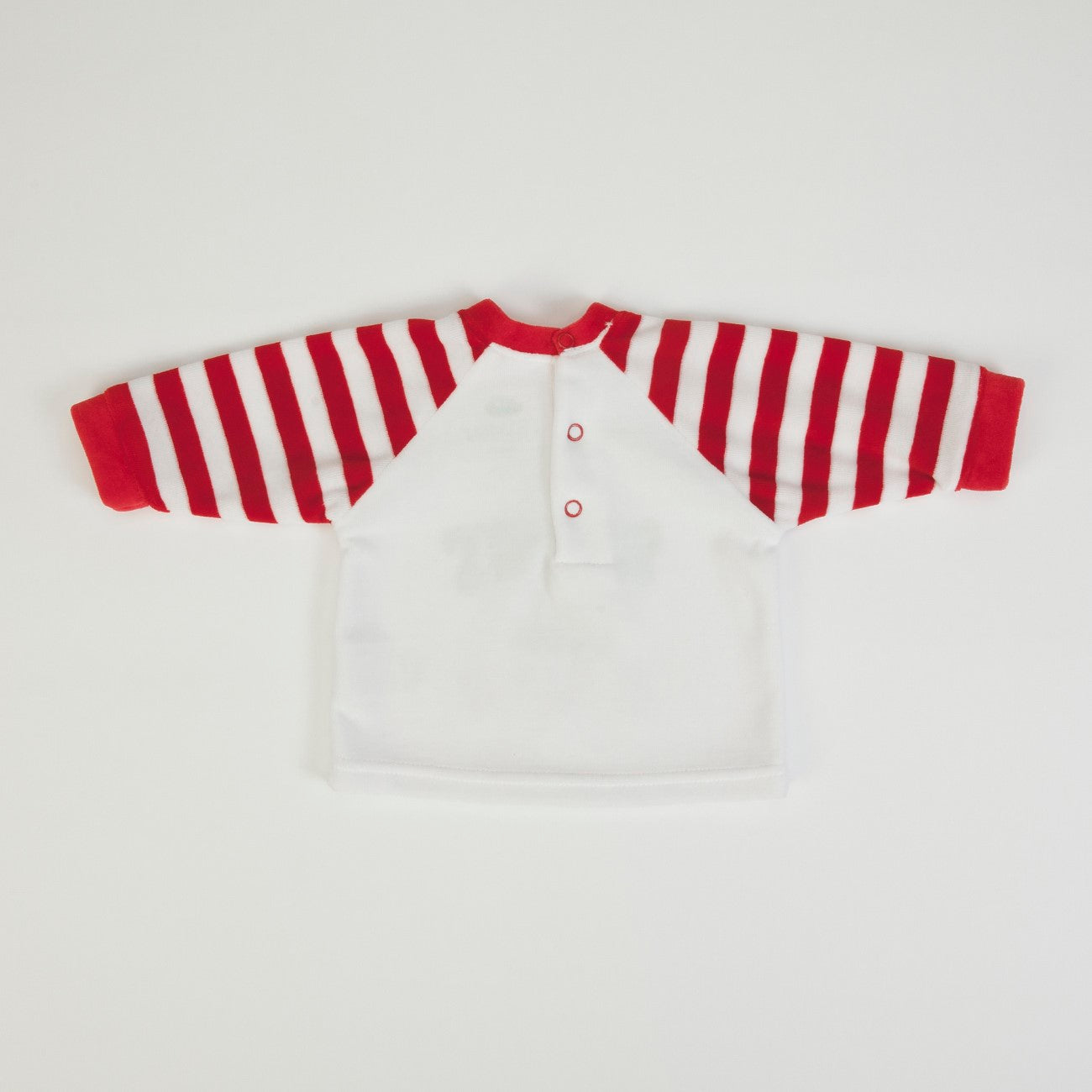 Tutina Neonato Nascita in Ciniglia Invernale 2 Pezzi - Natale - retro maglia