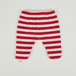Tutina Neonato Nascita in Ciniglia Invernale 2 Pezzi - Natale - retro pantalone