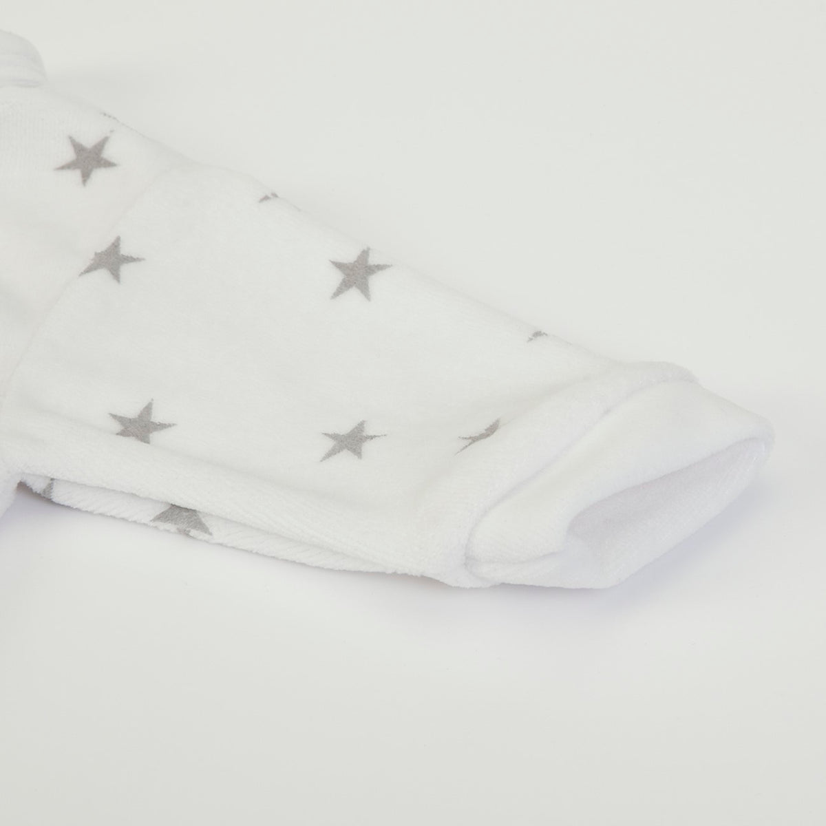Tutina Neonato Nascita in Ciniglia Invernale Unisex - Stelle - manica