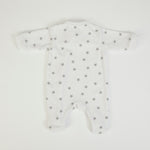 Tutina Neonato Nascita in Ciniglia Invernale Unisex - Stelle - retro