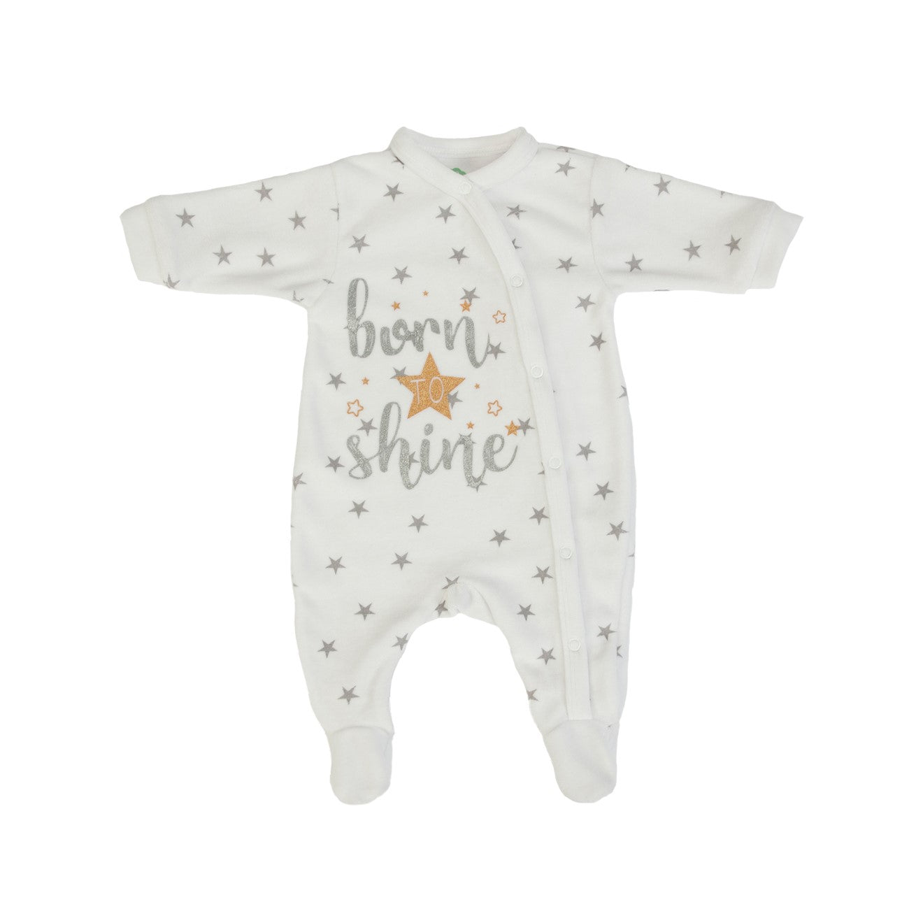 Tutina Neonato Nascita in Ciniglia Invernale Unisex - Stelle