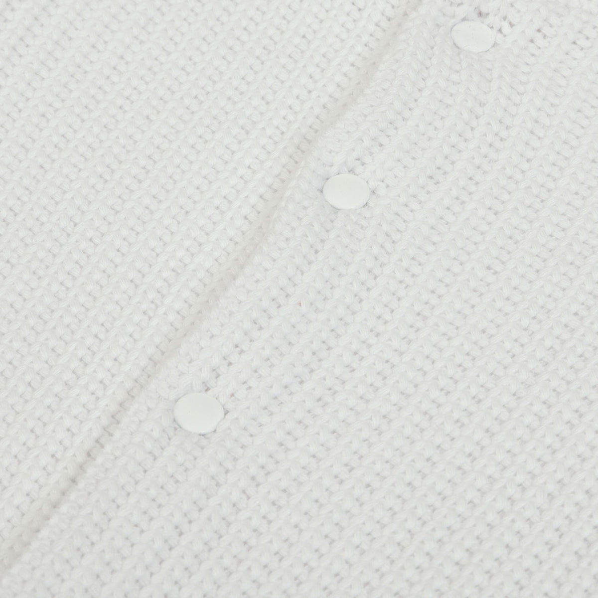 Cardigan Giacca in tessuto a maglia bianco - bottoni