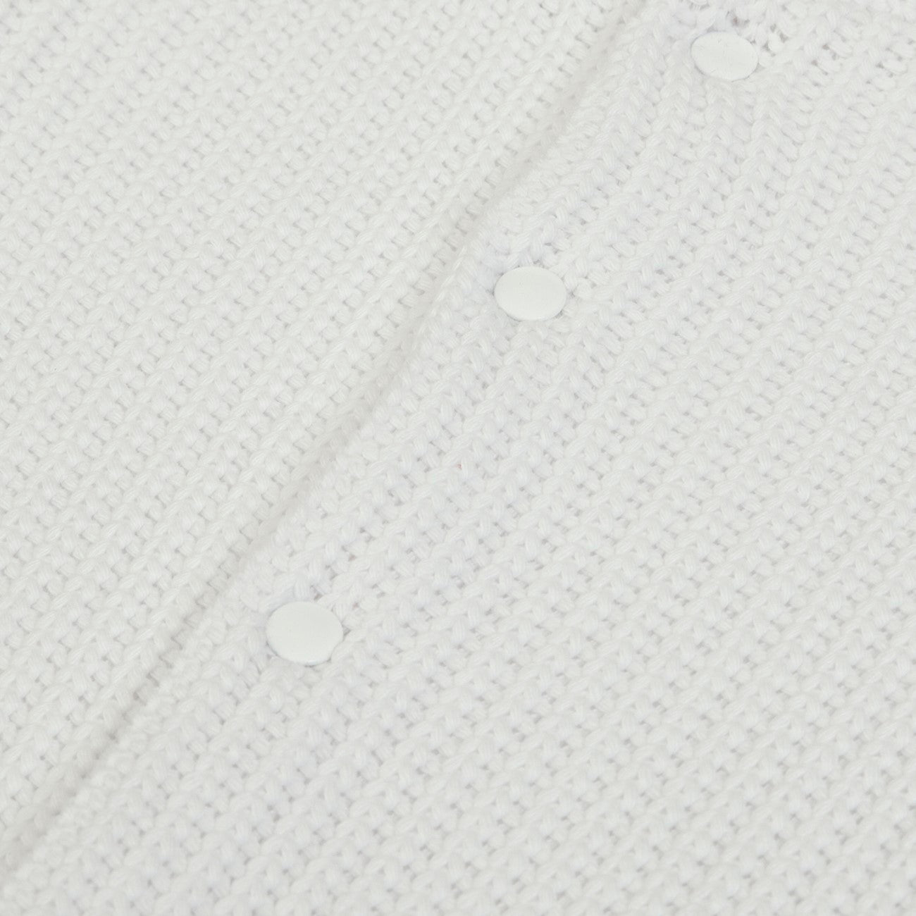 Cardigan Giacca in tessuto a maglia bianco - bottoni