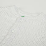 Cardigan Giacca in tessuto a maglia bianco - collo