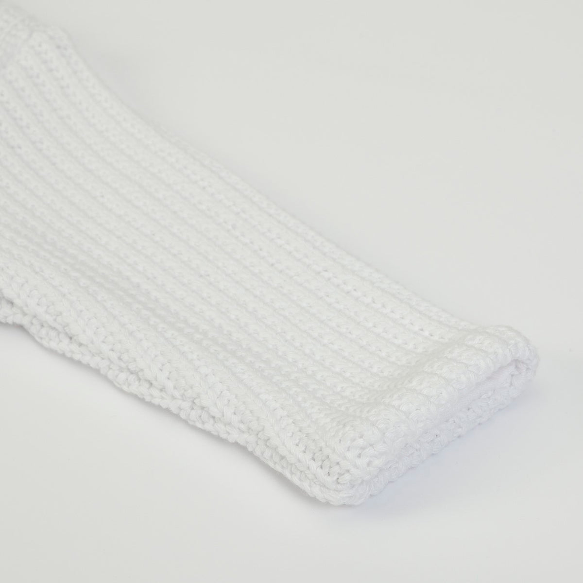 Cardigan Giacca in tessuto a maglia bianco - manica
