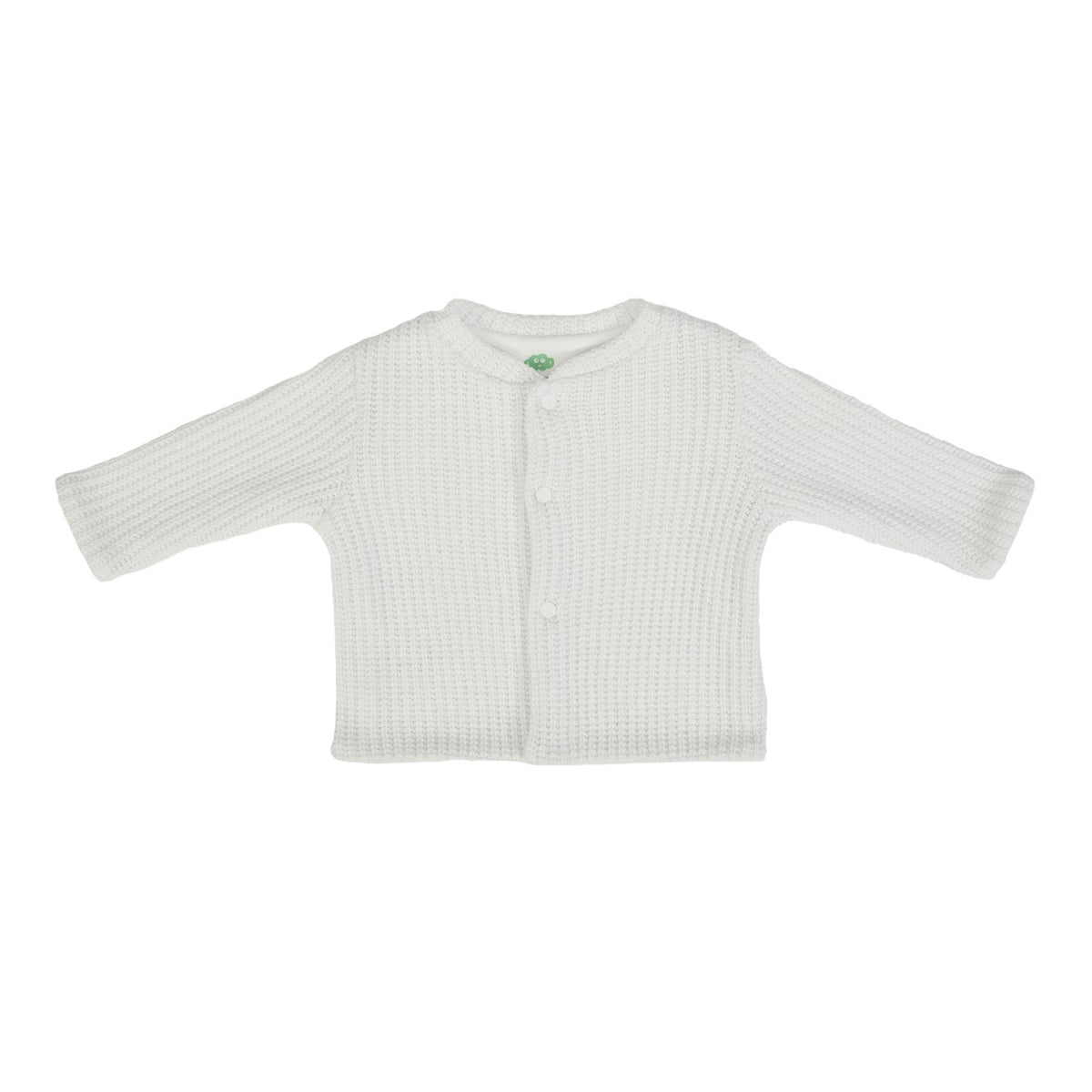Cardigan Giacca in tessuto a maglia bianco