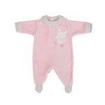 Tutina Neonata Nascita in Ciniglia Rosa Invernale - Coniglietto