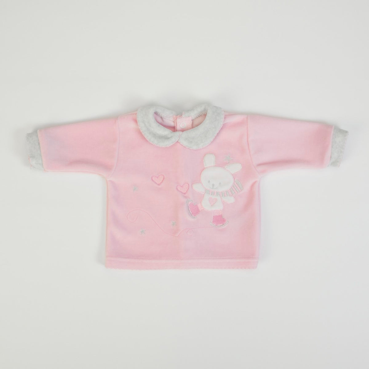 Tutina Neonata Nascita in Ciniglia Invernale 2 Pezzi - Coniglietto - maglia