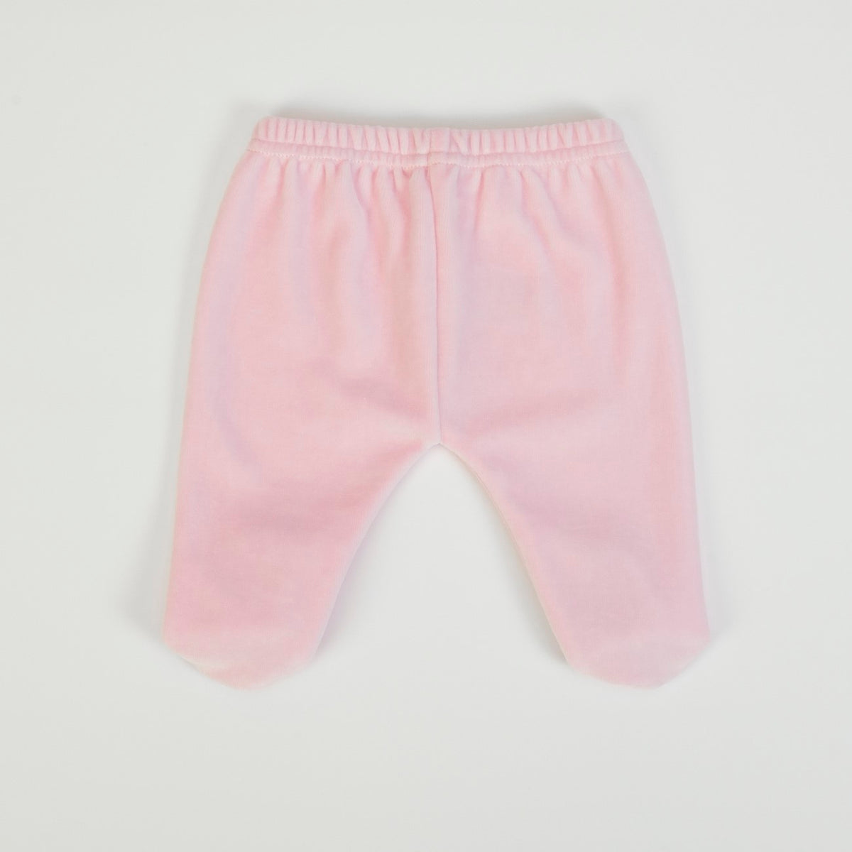 Tutina Neonata Nascita in Ciniglia Invernale 2 Pezzi - Coniglietto - retro pantalone
