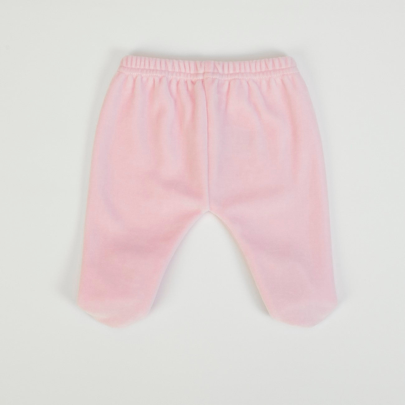 Tutina Neonata Nascita in Ciniglia Invernale 2 Pezzi - Coniglietto - retro pantalone
