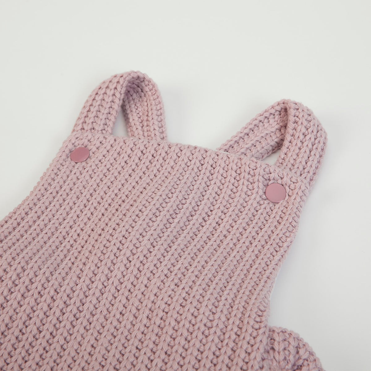 Salopette Gonna in Tessuto a Maglia Rosa - Pettorina