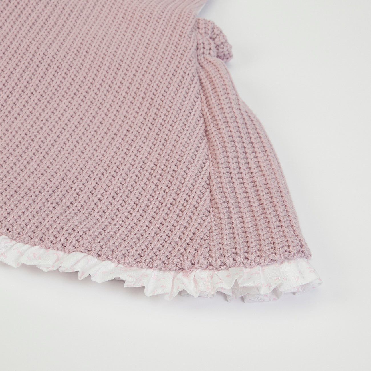 Salopette Gonna in Tessuto a Maglia Rosa - rouge