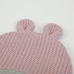 Cappellino Neonato Nascita in Tessuto a Maglia - orecchie