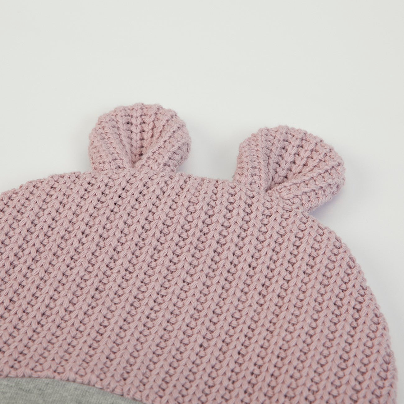 Cappellino Neonato Nascita in Tessuto a Maglia - orecchie