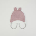 Cappellino Neonato Nascita in Tessuto a Maglia - retro