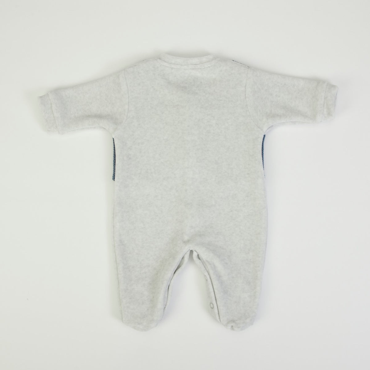 Tutina Neonato Nascita in Ciniglia Invernale - Gilet - retro