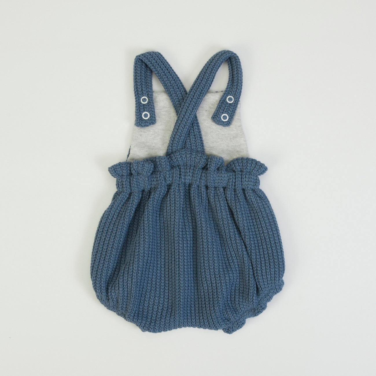 Pagliaccetto Neonato Invernale con Salopette e Body - retro salopette