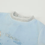 Tutina Neonato Nascita In Ciniglia Invernale - Orsetto - collo