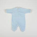 Tutina Neonato Nascita In Ciniglia Invernale - Orsetto - retro