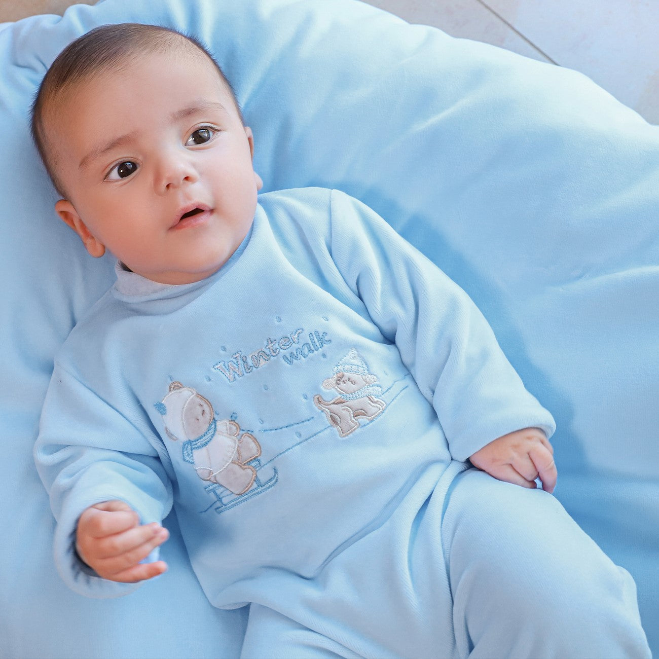 Tutina Neonato Nascita In Ciniglia Invernale - Orsetto