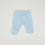 Tutina Neonato Nascita in Ciniglia 2 Pezzi - Orsetto - retro pantalone