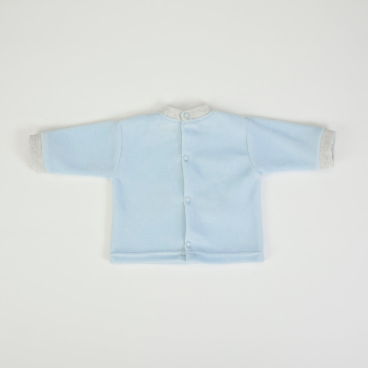 Tutina Neonato Nascita in Ciniglia 2 Pezzi - Orsetto - retro maglia