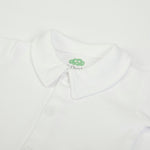 Body Neonato Manica Lunga Modello Polo - Bianco - collo