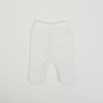 Ghettine Neonato Nascita Invernali in Cotone bianco - retro